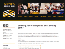 Tablet Screenshot of glovesboxing.co.nz